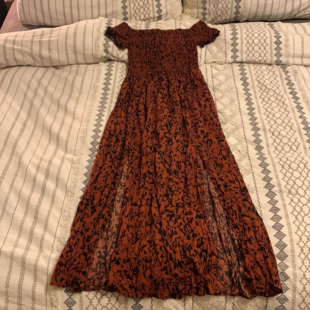 Amazon off the shoulder leopard dress